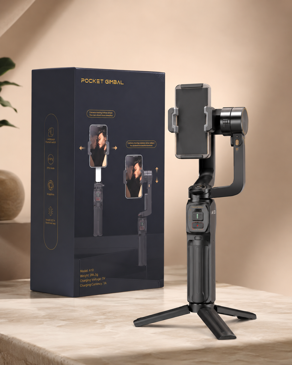 GIMBAL ESTABILIZADOR A10 PARA CELULAR