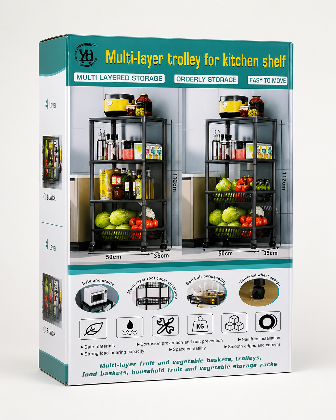 ORGANIZADOR DE COCINA DE 4 NIVELES