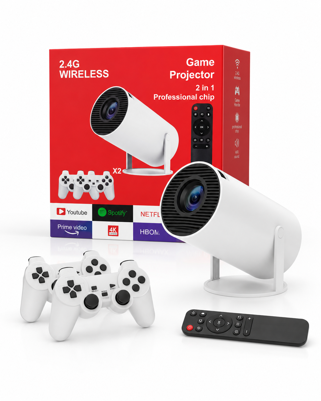 PROYECTOR GAMER INALÁMBRICO 2 EN 1