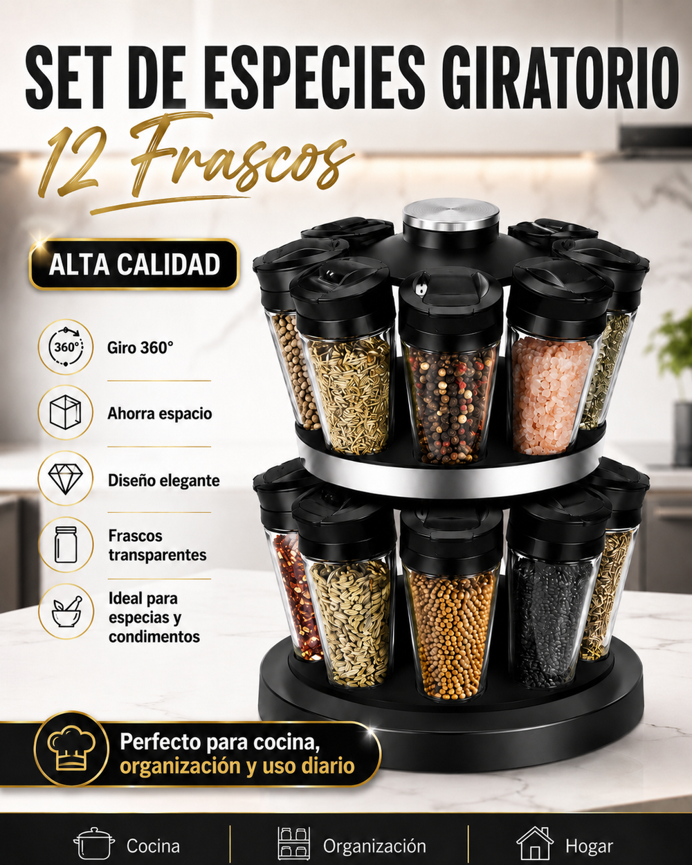 SET DE ESPECIAS GIRATORIO 360°