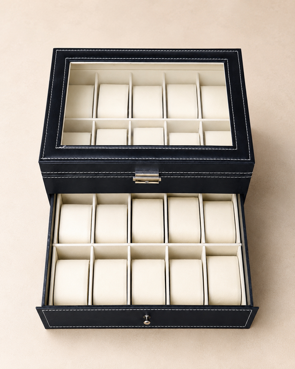 CAJA ORGANIZADORA DE RELOJES DE LUJO