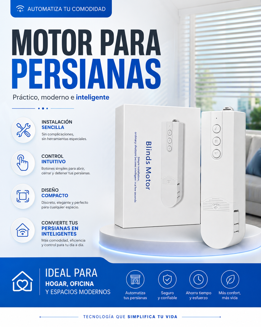 MOTOR INTELIGENTE PARA CORTINAS