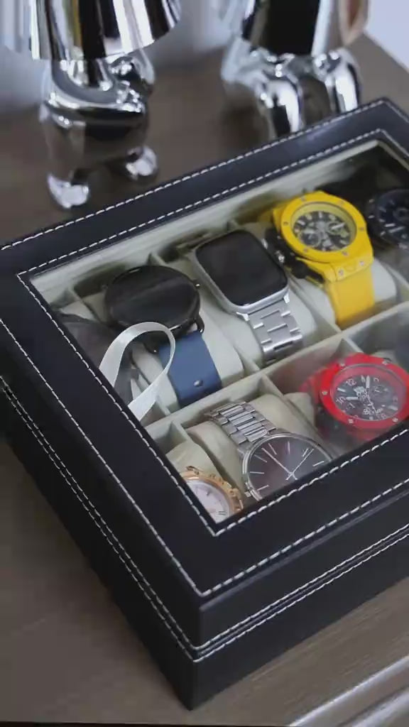 RELOJBOX ÉLITE – ORGANIZADOR PREMIUM 10 ESPACIOS